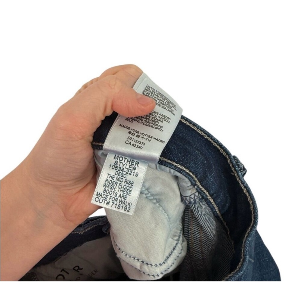 MOTHER Mid Rise Rider Flood Jeans, Size 28 - Picture 10 of 10